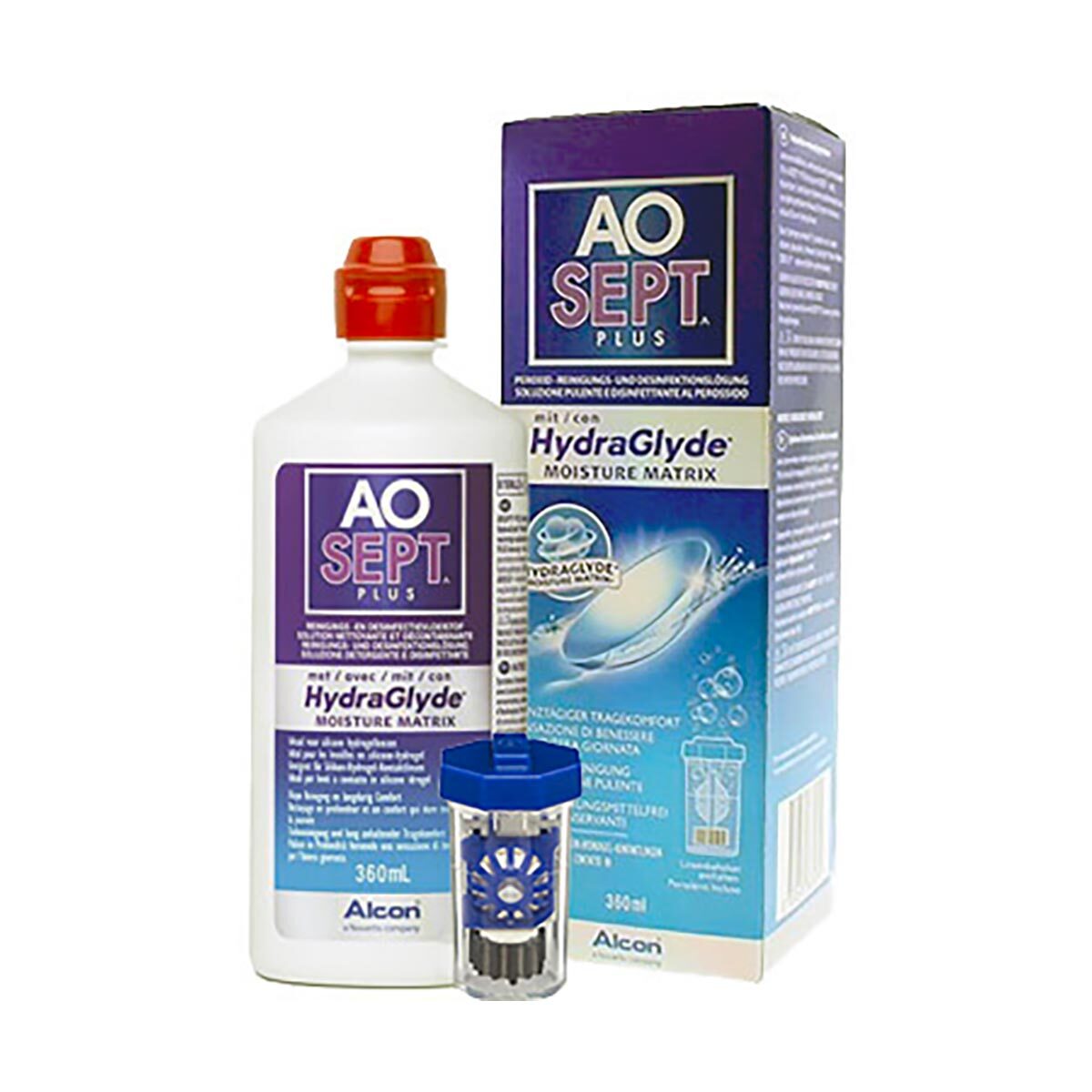Aosept Plus HydraGlyde 360ml Aosept Plus HydraGlyde 360ml - Líquidos - Líquidos para Lentes Moles
