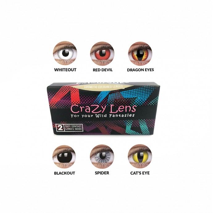 ColourVue Crazy Lens sem graduação - Lentes de Contacto - Lentes de Contacto Mensais